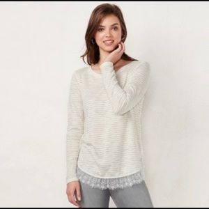 LC Lauren Conrad Tunic Long-Sleeved Shirt